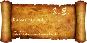 Kutas Egmont névjegykártya